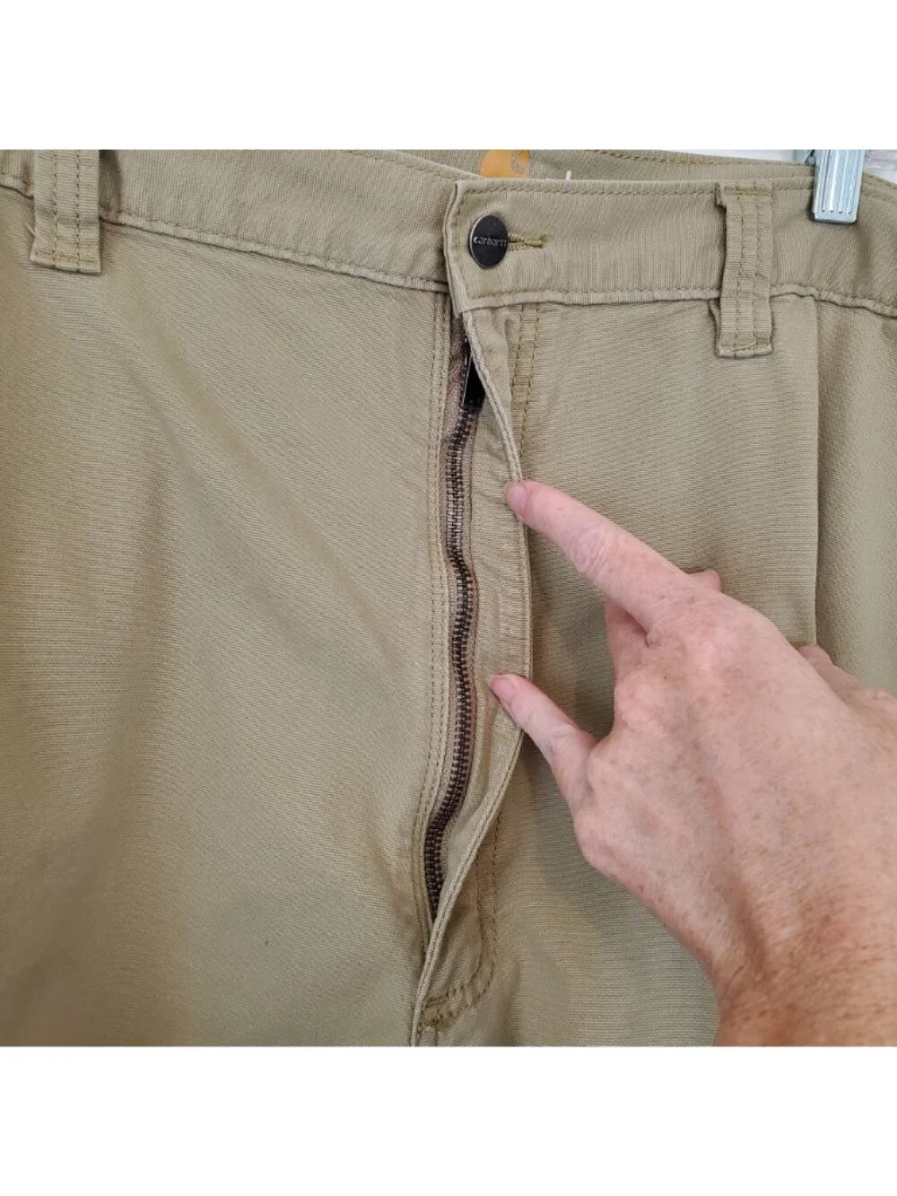 Carhartt khaki relaxed fit cargo work shorts